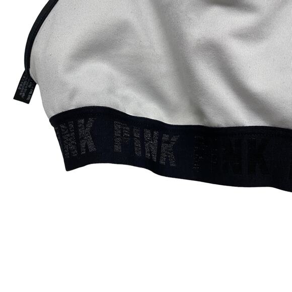 Victorias Secret PINK Womens Size S Grey Black Sports Bra - Picture 3 of 6